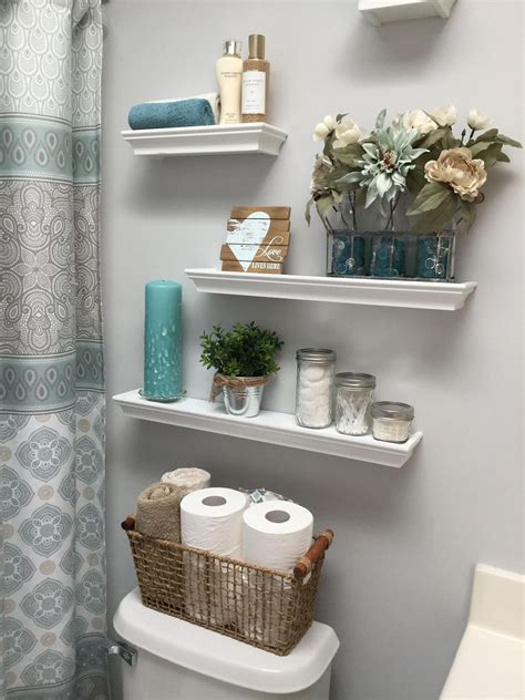 8+ Bathroom Floating Shelves Design to Save Room | Bathroom decor ...