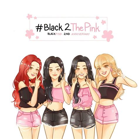 BLACKPINK Animated #BLACK2ThePink #BLACKPINK #ARMY #KAWAII #ARTWORK #GIRLS | Dibujos para amigas ...