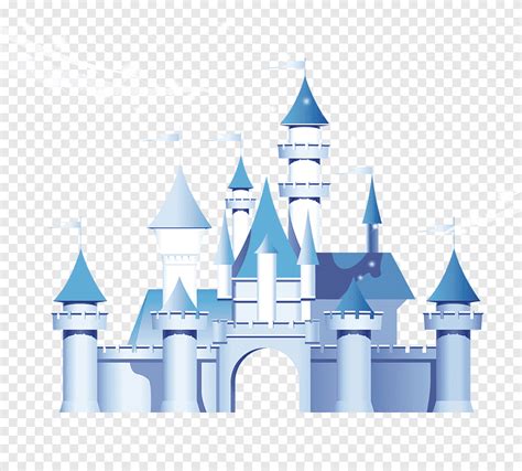 Château bleu et gris, Mickey Mouse Minnie Mouse Affiche du château de la Walt Disney Company ...