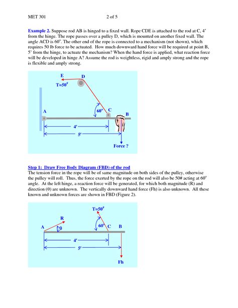 SOLUTION: Example problems on static equilibrium - Studypool