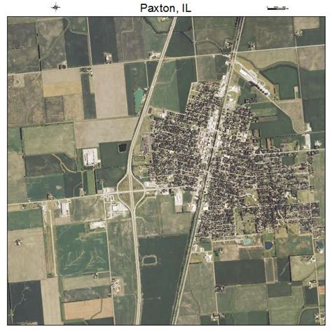 Aerial Photography Map of Paxton, IL Illinois