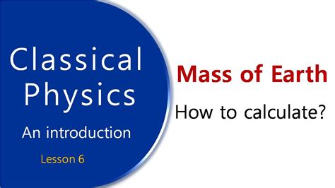 How to calculate mass of earth | Mass of earth calculation | Mass of ...