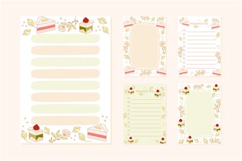 Stationery Memo Pad Printable