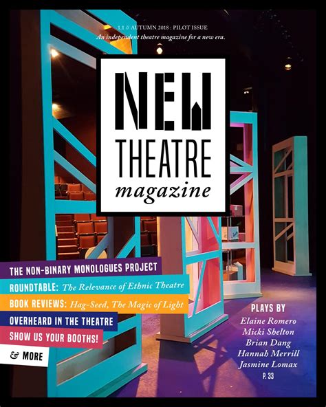 New Theatre Magazine 1.1 // Autumn 2018 : Pilot Issue by New Theatre ...