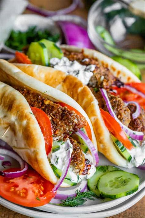 Greek Gyro Recipe with Homemade Gyro Meat - The Food Charlatan