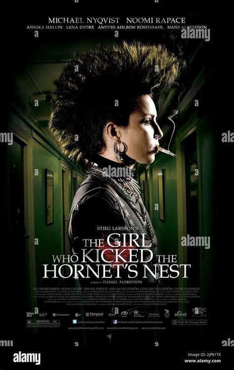 NOOMI RAPACE MOVIE POSTER, THE GIRL WHO KICKED THE HORNET'S NEST, 2009 Stock Photo - Alamy