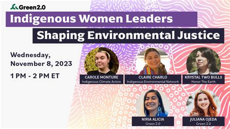 Indigenous Women Leaders Shaping Environmental Justice Social Media Toolkit – Green 2.0