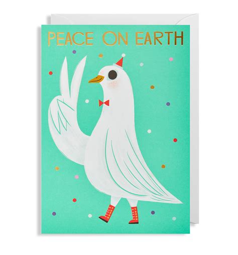 Pin by Samantha on Illustration | Peace on earth, Unique christmas cards, Beautiful greeting cards