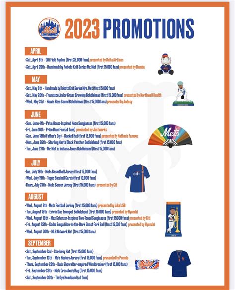 Mets Announce 2023 Promotions Schedule - Metsmerized Online