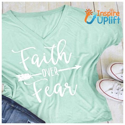 "Faith Over Fear" T-Shirt | Faith over fear shirt, Faith over fear, Arrow t shirt