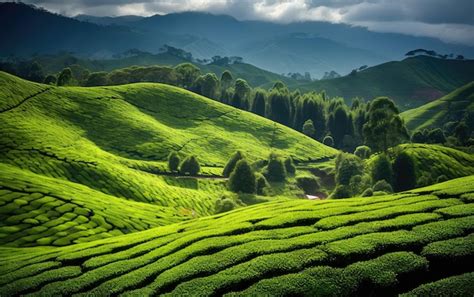 Premium AI Image | Tea Plantation Visit