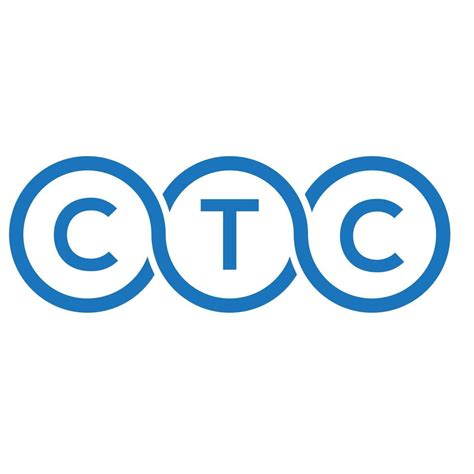 CTC letter logo design on black background. CTC creative initials letter logo concept. CTC ...