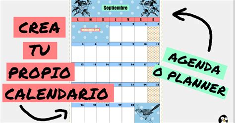 Cómo hacer CALENDARIOS PERSONALIZADOS 📅 Planner mensual o agenda diseñada por ti