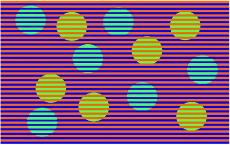 David Novick on Twitter: "Second Munker illusion with dots: The dots appear to be blue and green ...