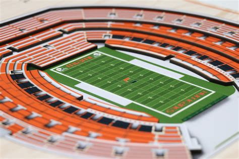 Miami Hurricanes Orange Bowl 5 Layer Stadiumview 3D Wall Art ...