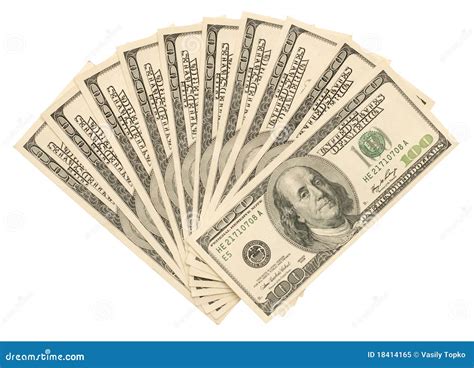 Money on the white stock image. Image of green, rich - 18414165