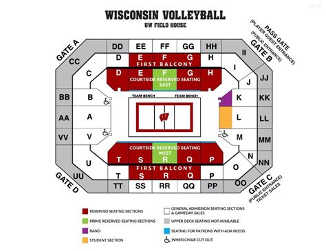 Camp Randall Seating Chart With Seat Numbers | Cabinets Matttroy