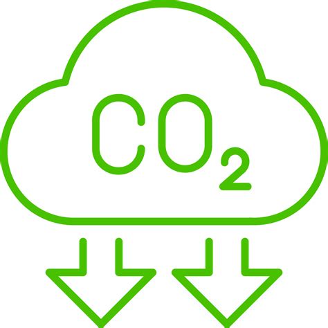 carbon emissions reduction line icon illustration 33333466 PNG