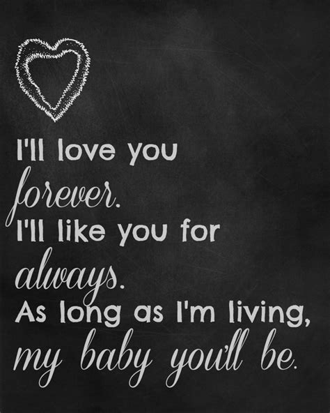 I'll Love You Forever {Free Printable} | Endlessly Inspired