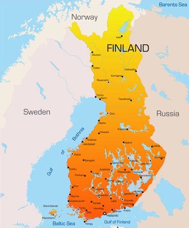 Finland vector map