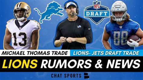 Detroit Lions Trade Rumors On Michael Thomas, T.J. Hockenson, Trey Flowers, NY Jets 2022 NFL Draft