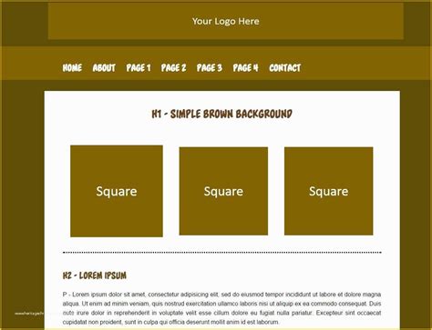 Simple Website Templates Free Download Of Basic HTML Templates | Heritagechristiancollege