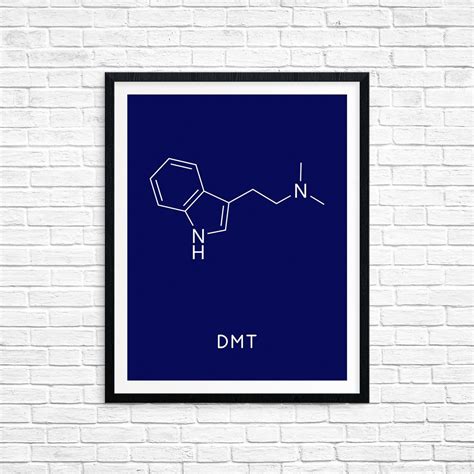 Instant Download DMT Molecule Printable Chemistry Wall Art Pharmacy ...