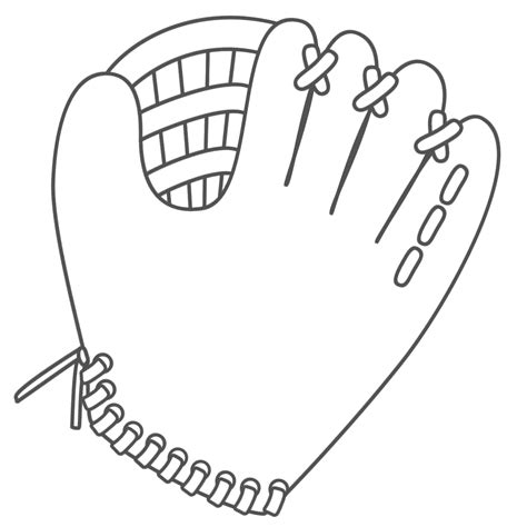 Printable Baseball Glove Template