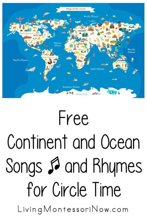 Free continent and ocean educational songs for teachers, childcare ...