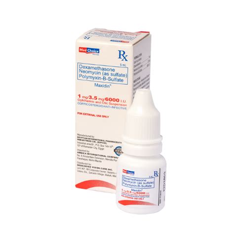 Maxidin (Polymyxin) - Eye Drops | MedChoice