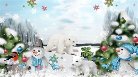 Polar Bear Christmas Wallpapers - Top Free Polar Bear Christmas Backgrounds - WallpaperAccess