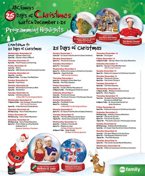 25 days of christmas, Abc family, Christmas time