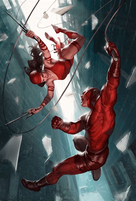 Daredevil and Elektra. A very toxic relationship, but compelling when ...