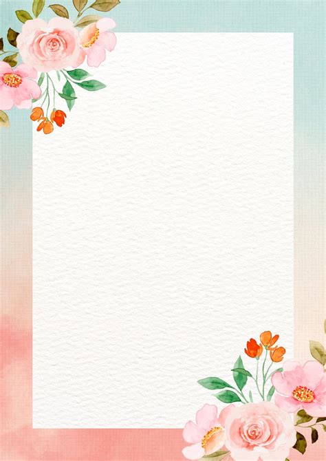 Flower Paper Border