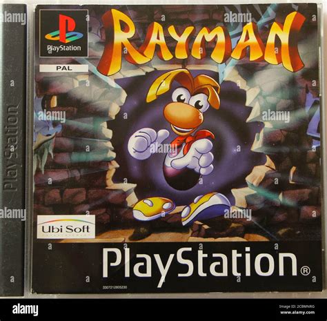 Photo of an Original Playstation 1 CD box and cover for Rayman the original game by Ubisoft ...