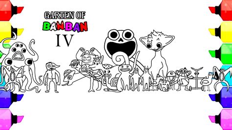 Garten Of Banban 4 Coloring Pages / How to color All New Monsters and ...