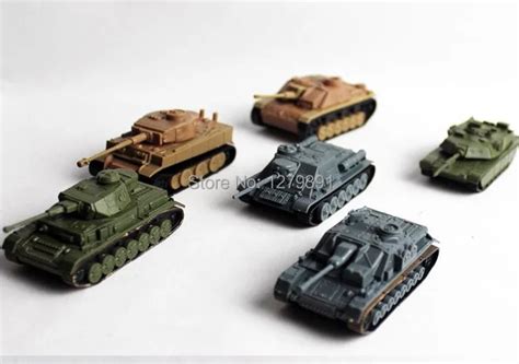 6 Pcs 1:72 scale world war ii classic tank models building kits,with ...