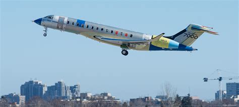 Flight testing begins with the second Nexcelle-equipped Bombardier ...