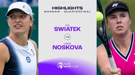 Iga Swiatek vs. Linda Noskova | 2023 Warsaw Quarterfinal | WTA Match ...