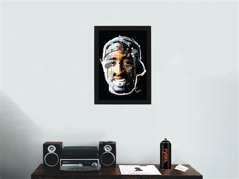 Tupac Graffiti Print / Digital Art / California Love Print / - Etsy