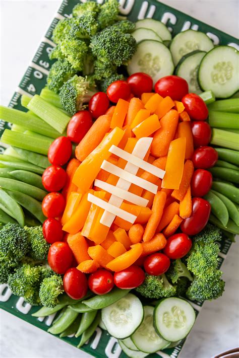 Football Veggie Tray - Best Appetizers