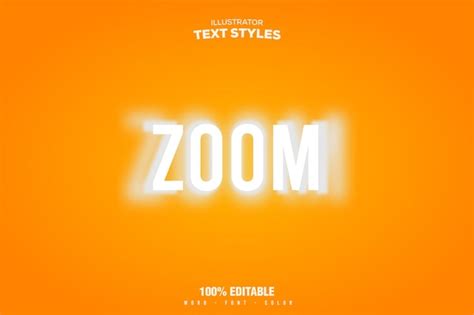 Premium Vector | Text effect zoom transition style