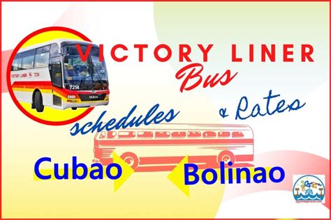 Victory Liner Cubao to Bolinao Bus Schedule