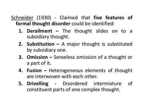 Thought disorders 1 dr. arpit