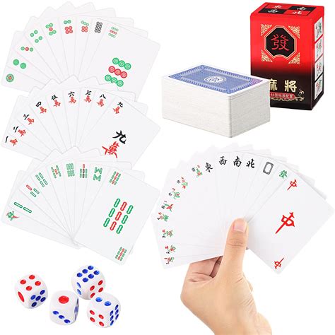 Buy Mahjong Cards Playing Cards Chinese Mah Jongg 2024 American Majhong ...