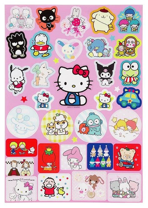 Sanrio Friends Characters Sticker Sheet | Hello kitty iphone wallpaper ...