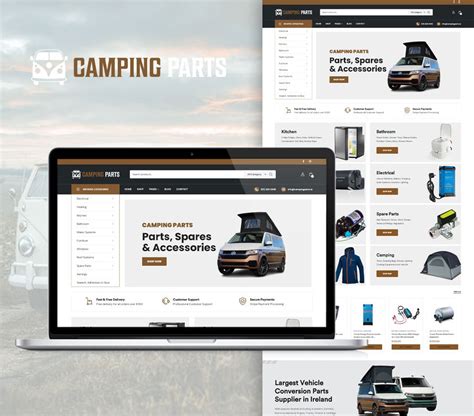 Camping Parts Website by Affordable Websites on Dribbble