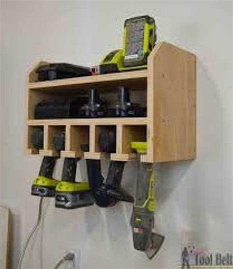 This wall mounted cordless tool station keeps your tools ready for action and fully charged. Do ...