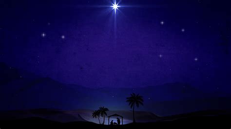 Christmas Nativity Scene Under The Stars Motion Background - Storyblocks