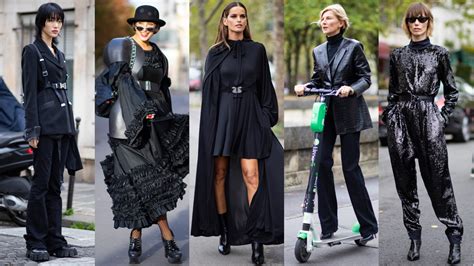 All-Black Looks Were a Street Style Favorite Over the Weekend at Paris Fashion Week - Fashionista